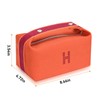 Sluxa ファッションメイクアップバッグ レディース オレンジレッドキャンバス メイクアップトラベルバッグ ハンギングコスメティックバッグオーガナイザー 女性用, レッド