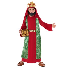 Morph, Wise Men Costume Kids, Catholic Saint Costume Kids, Biblical Costumes Kids, Nativity Costume Kids, Three Kings Costume, Medium, Red