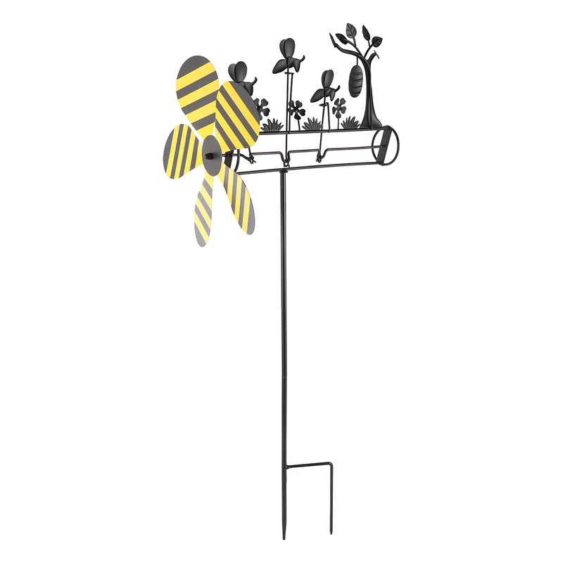 Three Little Bees Windmill Lovely Decorative Metal Bees Windmill for