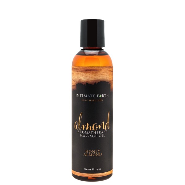 Intimate Earth Massage Oil, Almond, 4 Ounce