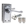 Haven Heritage Door Handle Polished Chrome Georgian Scroll Style Latch