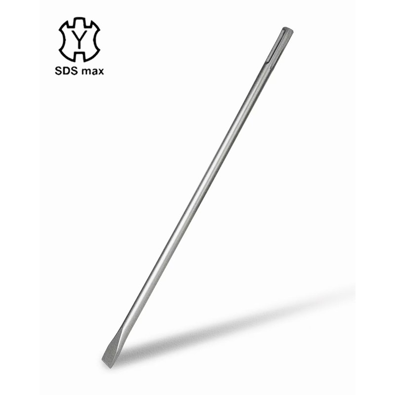 24" Extra Long SDS MAX Narrow Flat Chisel, Compatible with
