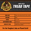 Gorilla Anti-Slip Tread Tape, 2" x 10' Roll, Black, (Pack