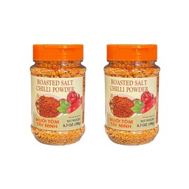 2 Packs - Roasted Shrimp Salt Chili Powder - Muoi Tom - 6.3 Oz per Bottle with 2 Bottles per Order