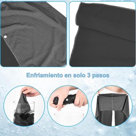Toalla de enfriamiento con capucha UV – TAFUCO, absorción rápida y protección solar