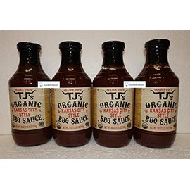 Trader Joe’s TJ’s Organic Kansas City Style BBQ Sauce 18oz 510g (Four Bottles)