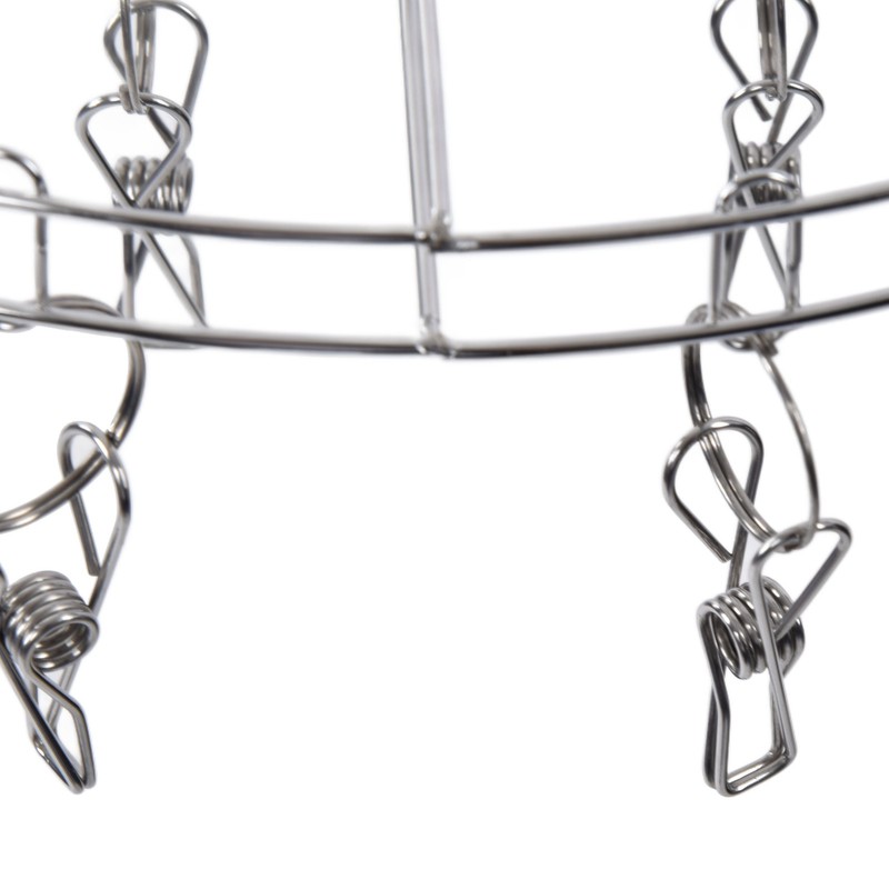 20 Clip Socks Rack Underwear Drying Hanger Stainless Steel Clothes