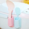 Spoon holder with attached spatula holder / 주걱거치대 부착 숟가락 거치대