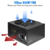 HIGH POWER 600W Power Supply, 80 Plus Gold Certified PSU,