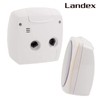 LANDEX YT5220WH Alarm Clock, Analog, Continuous Second Hand, Pole Star