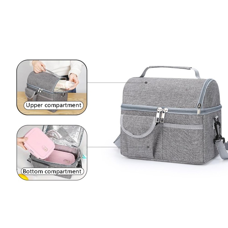Fuutuu Double Layer Insulation Bag, Food Insulation Bag, Company Home