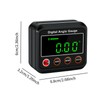 Fenteer Digital Angle Gauge Level Angle Finders Portable Universal Inclinometer