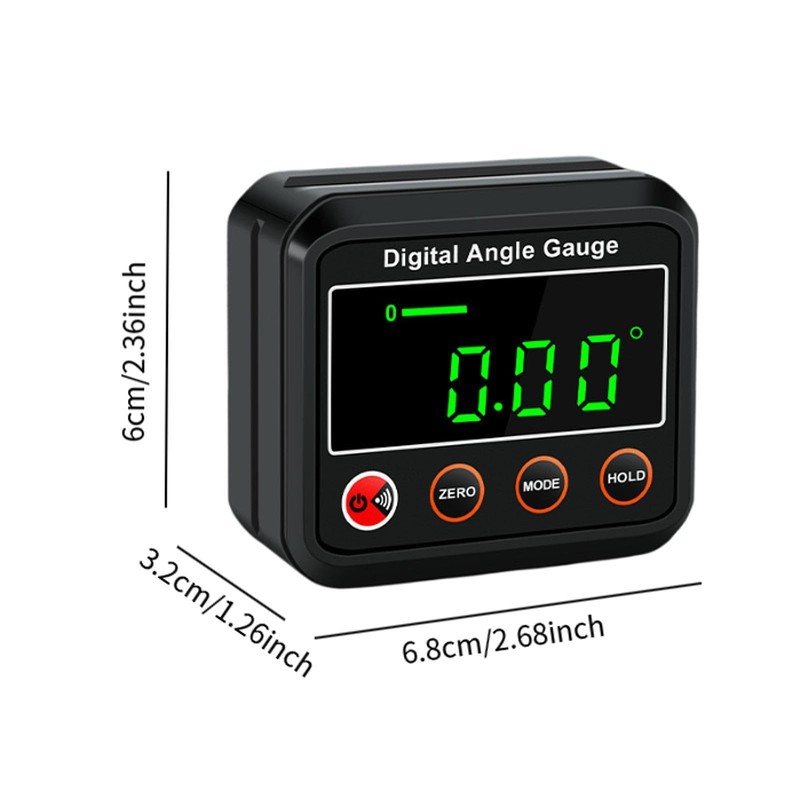 Fenteer Digital Angle Gauge Level Angle Finders Portable Universal Inclinometer