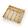 Cambridge 3194K7CSLG31 Braylen Mirror 62-Piece Flatware Set With Oak Buffet