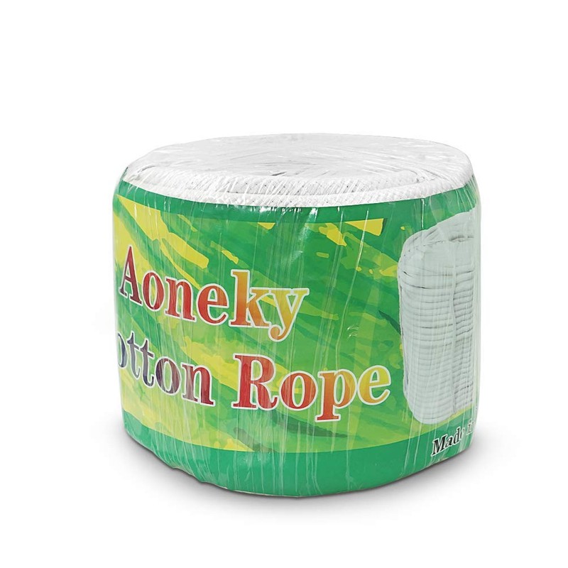 Aoneky 5/8 Inch x 100 Ft Natural Braided Cotton Rope,