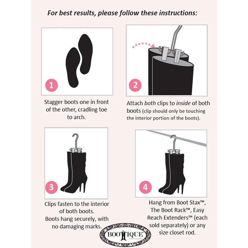 The Original Boot Hanger - Shoe Storage Space Saver (Set