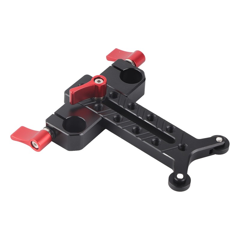 Long Lens Support Height Adjustable 15mm Rod Hole Aluminum Alloy