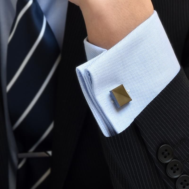 Tabarat Kts-003 Men's Tie Clip Cuff Set, Made in Japan,