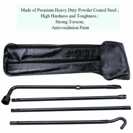 AutoBaBa Spare Tire Tool Kit with Bag for 2004-2014 Ford F-150, Spare Tire Jack Handle/Wheel Lug Wrench for Ford