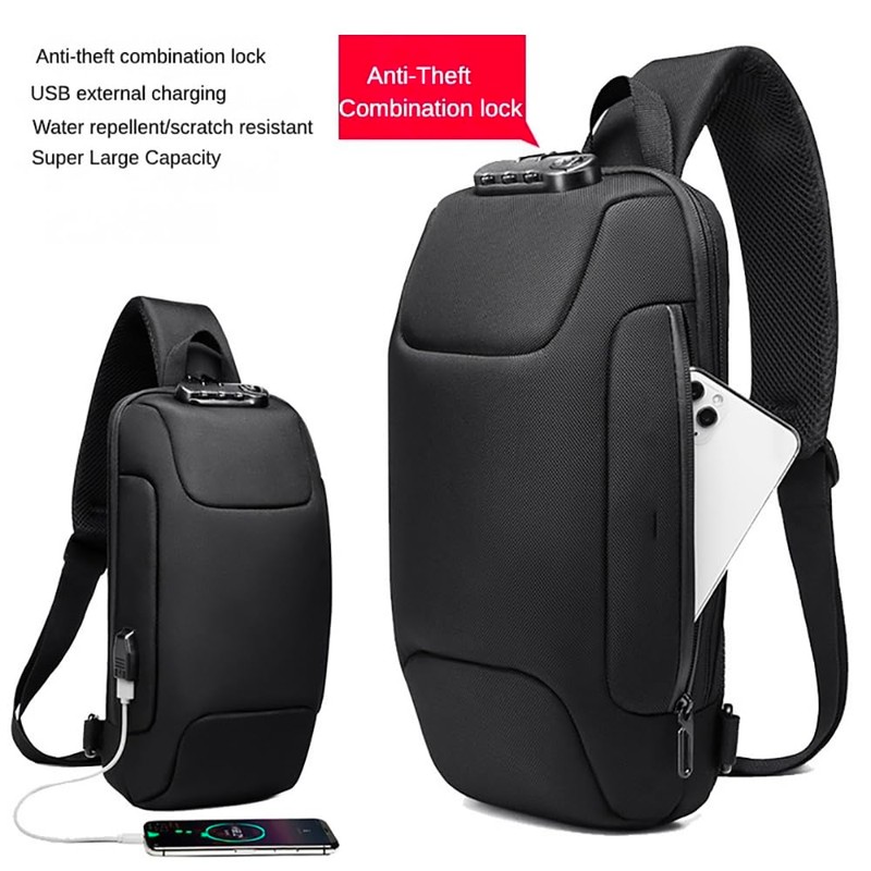 Shockproof Protective Crossbody Shoulder Chest Backpack Travel Home Storage Bag
