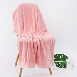 Lkw Ogechi Bath Towels Bathroom Large Bath Towel 70 x 140 cm, Light-Resistant Bath Sheets Bathroom Towels, Super Soft 100% Coral Fleece Quick Absorbent and Quick Drying