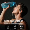 Ordtop Sport Wireless Earbuds with Earhooks, 70H Playtime, IPX8 Waterproof