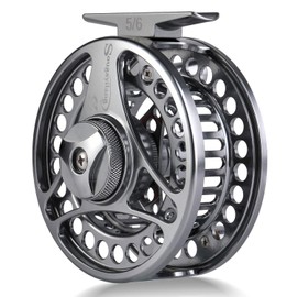 Sougayilang Fly Reel Ultralight Antioxidation Roll, CNC Machined Aluminium Alloy Body and Spool Fly Fishing Reels Size 5/6.7/8 Fly Fishing -5