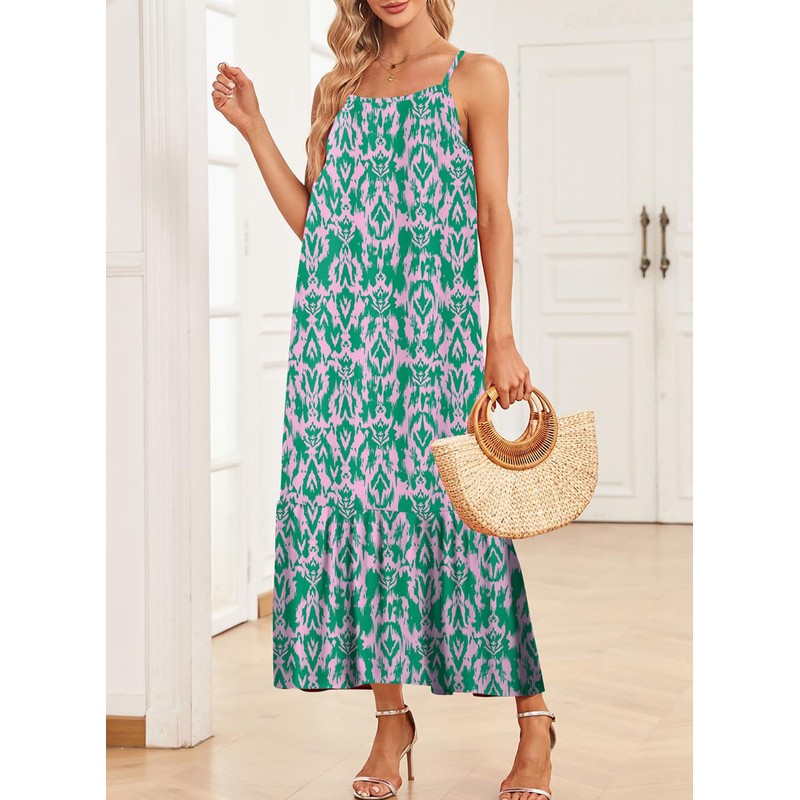 Dokotoo Summer Dresses for Women 2025 Scoop Neck Boho Dress