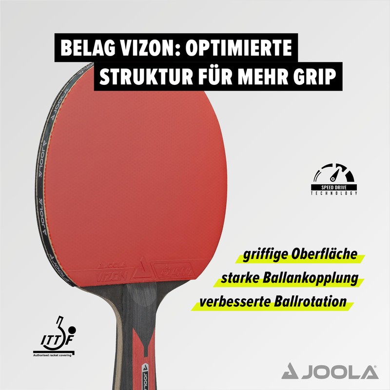 JOOLA Carbon Table Tennis Bat ITTF Approved Professional Table Tennis