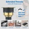 ROVOGO 3-1/2 inch Kitchen Sink Drain Assembly with Removable Deep