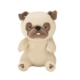 Liv Heart 68227-32 Premium Nemu Nemu Animals Sitting Body Pillow, Hana the Pug, Size S (Total Length: Approx. 7.1 inches/18 cm), Fluffy, Plump