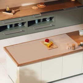 Clear Large Silicone Countertop Protector Mat 23.6x78.7in, Heat Resistant, Nonstick Waterproof Mat (0.06in Thickness)