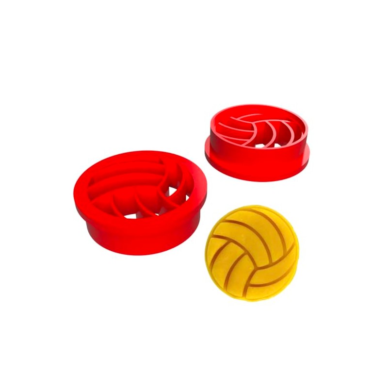 Volleyball Cookie Cutter (2 to 8 inches) by Mighty Gadget