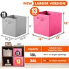powerking Cube Storage Boxes, Foldable Fabric Storage Bins And Cloth