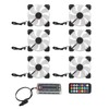 6pcs Computer Case Fan 120mm Ultra Quiet Adjustable Color RGB