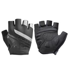 ROCKBROS Gloves, Bicycle Gloves, Anti-slip, Breathable, Summer, Thin, Fingertips, Women's, Men's, Lightweight, Shock Absorption, Abrasion Resistant, Cycling Gloves, Anti-Slip, Fishing, Road Biking,