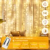 HOLITS Fairy Curtain Lights Upgraded 100% Tangle-Free Warm White USB