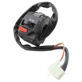 MangWany 7/8 Inch 22 mm Motorcycle ATV Handlebar Switch Headlight Fog Light Indicator Horn Switch Button with Wiring Harness
