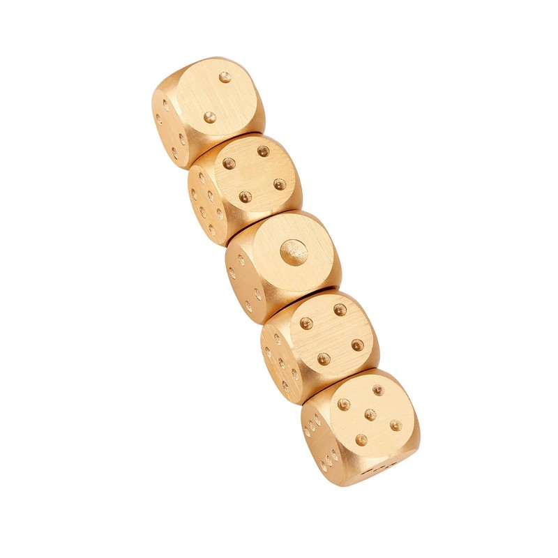 5 Piece Table Game Dice Set, Aluminium Alloy Table Game