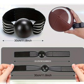 SquEqu Pair Football Receiving Training Aid American Football Catching Trainer Palm Band Fingertip Catcher Corrector Football Receiver Trainers for Composite Footballs Rugby Ball Lacrosse Balls