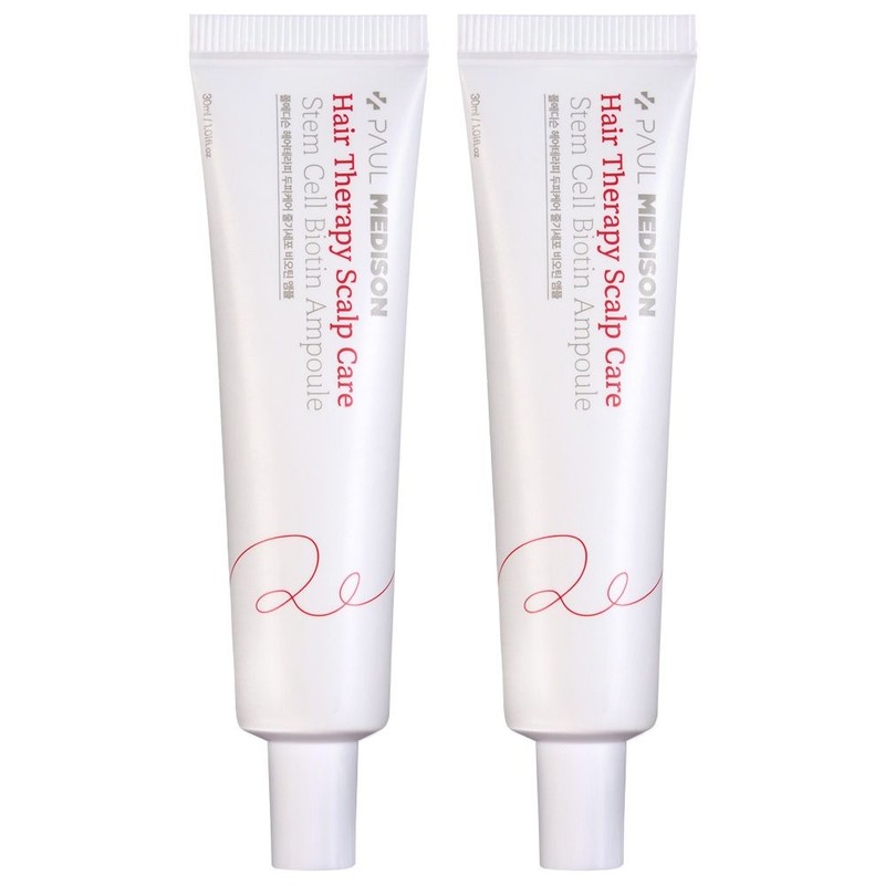 Paul Madison 폴메디슨 헤어테라피 두피케어 줄기세포 비오틴 앰플, 2개, 30ml