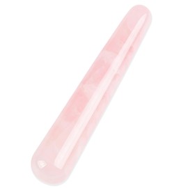 Rose Quartz Jade Roller Real Jade Gua Sha Board Mushroom Massager Face Lifting Tool Facial Guasha Massage tool (Rod shape)