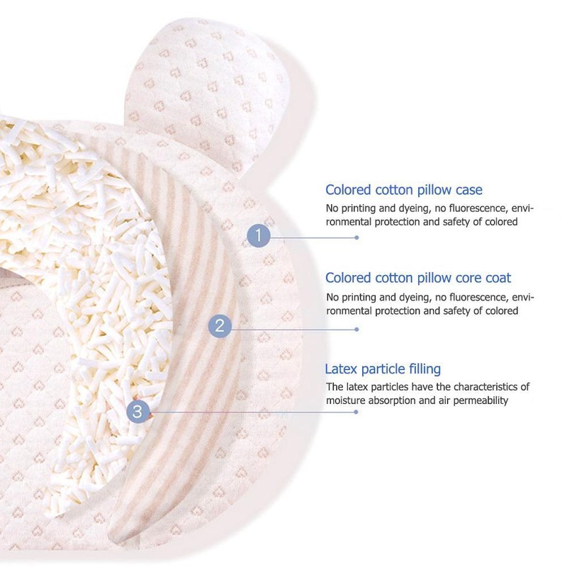 Baby Nursery Pillows Soft Head Shaping Pillows Unisex Newborns Sleep