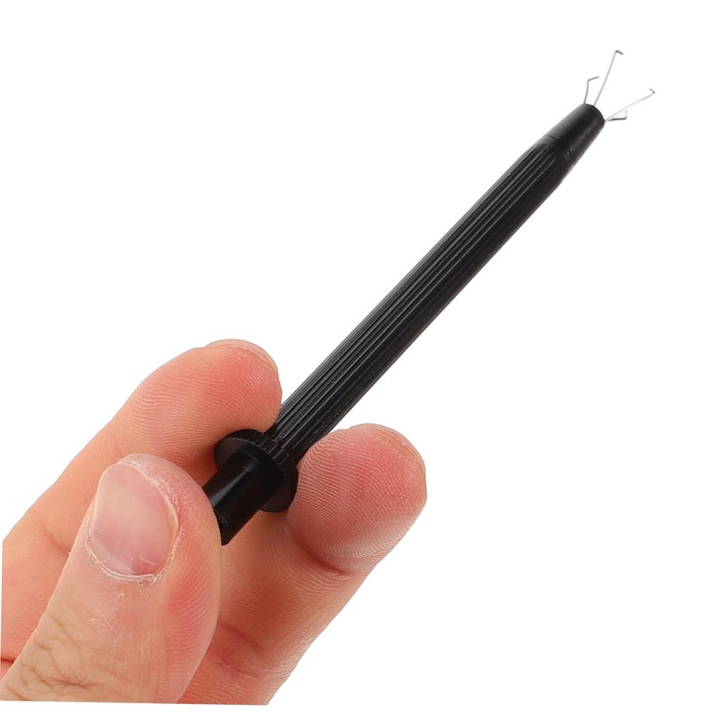 STOBOK Long Tweezer Jewelry Craft Tool Set Stainless Steel Nonslip