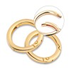 Jagowa 6 Pcs Light Gold Spring Ring Key Round Metal