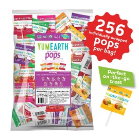 YumEarth Organic Vitamin C Pops Variety Pack, 250 Fruit Flavored Favorites Lollipops, Allergy Friendly, Gluten Free, Non-GMO, Vegan, No Artificial Flavors or Dyes