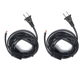 Eumyviv 2Pack 9.85 Feet Power Extension Cord with On Off Switch 2 Prong Plug Wire Kit Cable Strip Outlet Saver Appliance Connector L0017