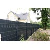 Omega Terminal Strips in Black 19 cm for Attaching Privacy