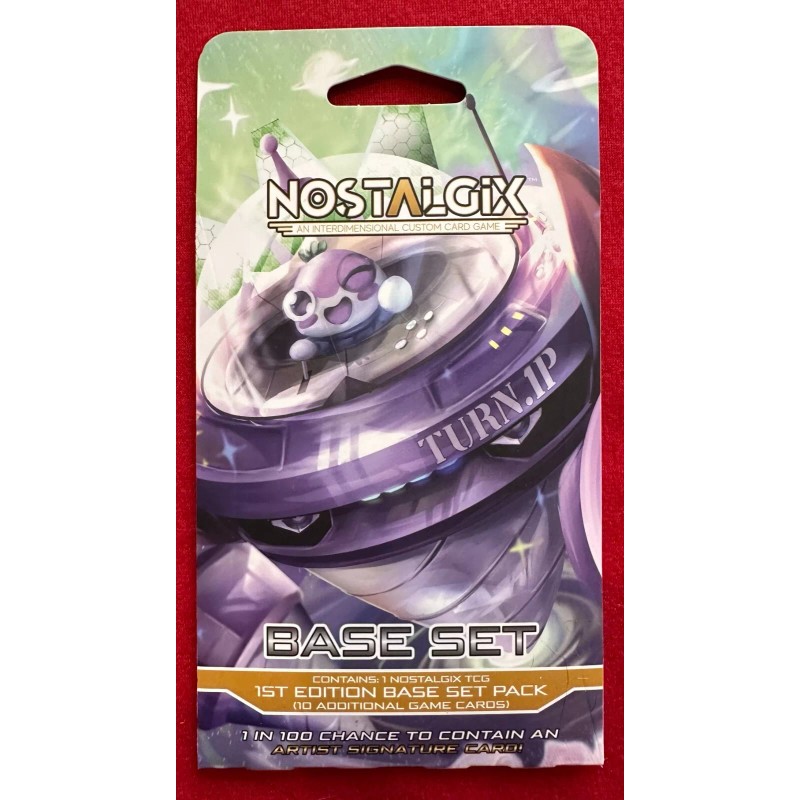 Nostalgix Base Set 1st Edition 4 Sleeved Packs + Card