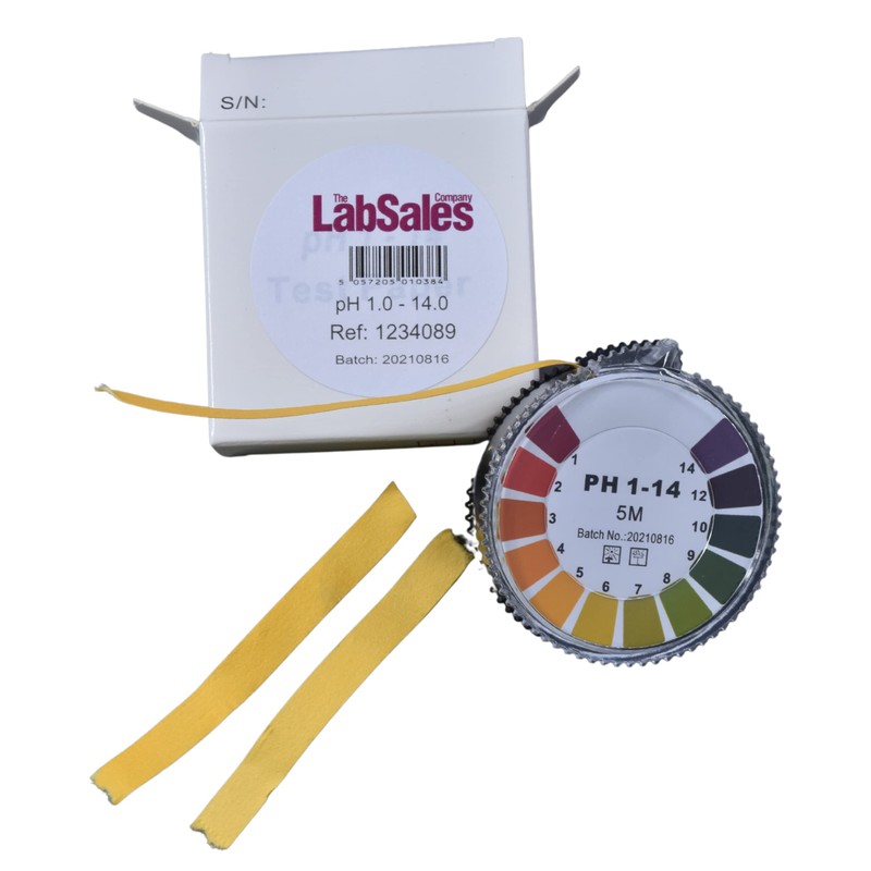 Labsales Universal Full Range PH 1-14 Tester Kit, 5M Roll